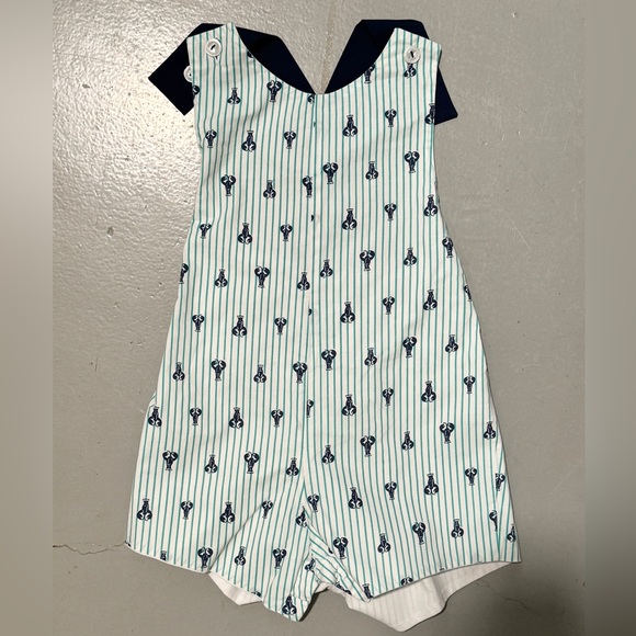 James & Lottie Other - James & Lottie - Toddler Boy - Navy & Green Lobster Jon Jon - Size: 2T